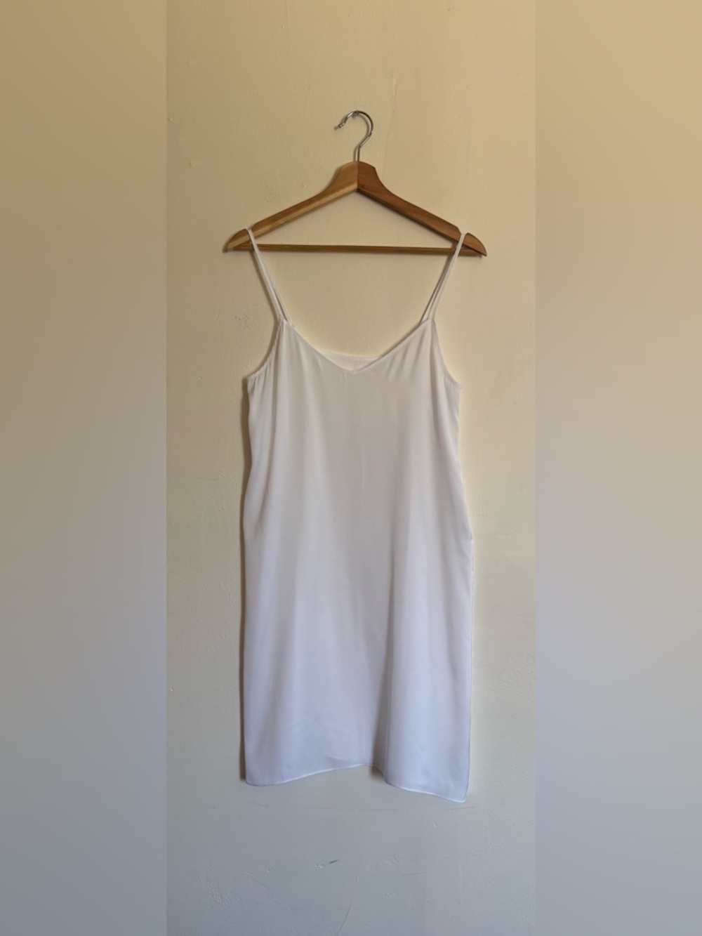 Vince White V-neck  Slip Dress